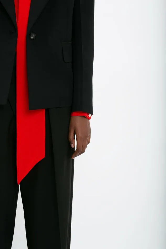 Women Jackets and Coats Victoria Beckham Square Shoulder Jacket In Black