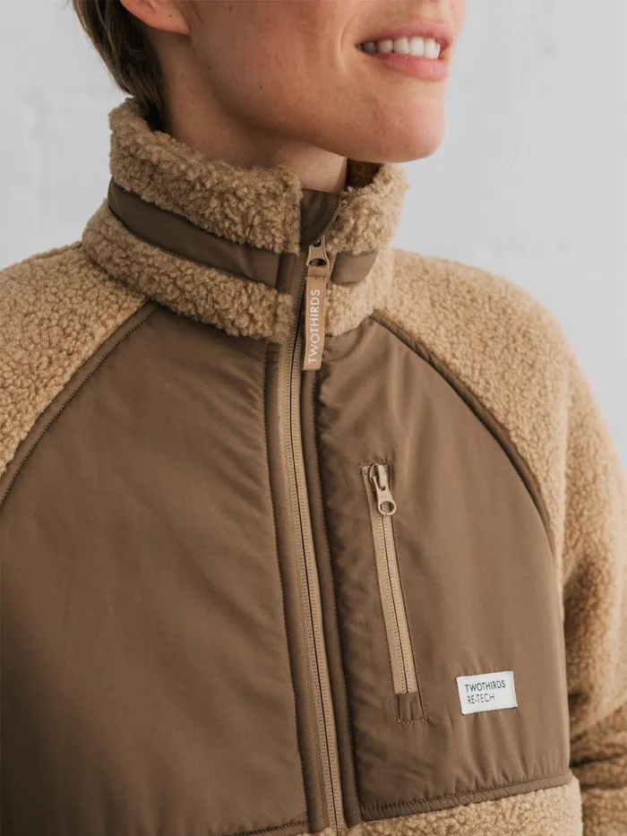 Women Jackets Women 8211 Shark 8211 Beige TWOTHIRDS Jackets