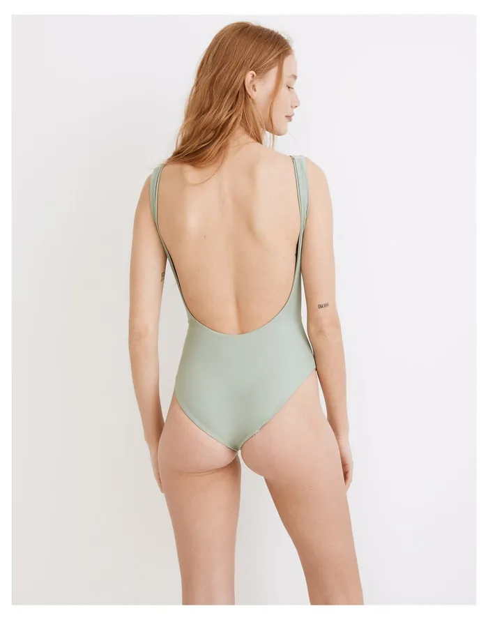 Women Jade Swim Cava Cutout One Piece Swimsuit Olive Madewell Swim Women Jade Swim Cava Cutout One Piece Swimsuit Olive Madewell Swim