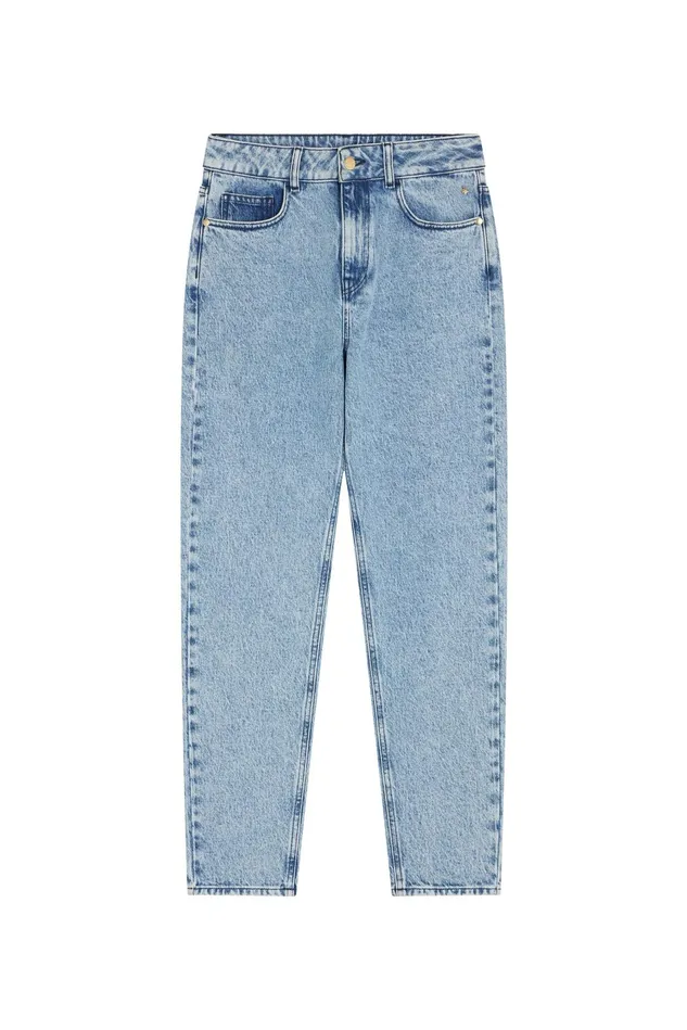 Women Jeans Louisette 1 Bleach Jean Coton Bleu Clair Des Petits Hauts Denim
