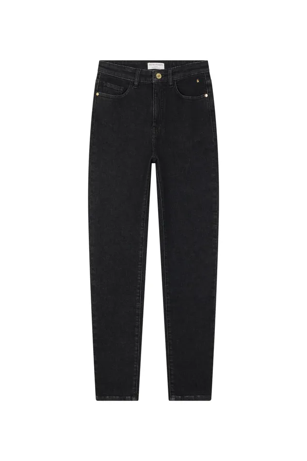 Women Jeans Lulu 2 Dark Jean Coton Noir Des Petits Hauts Trousers and Jumpsuits