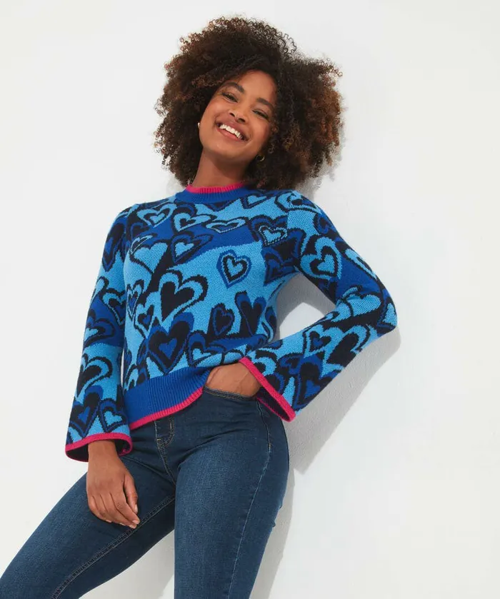 Women Joe Browns All Heart Jumper Blue