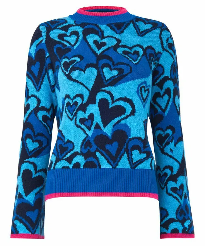 Women Joe Browns All Heart Jumper Blue Women Joe Browns All Heart Jumper Blue