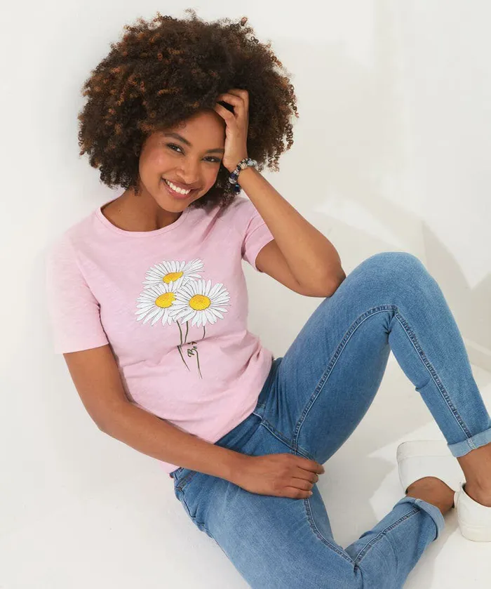 Women Joe Browns Daisy Daisy Graphic Tee Pink