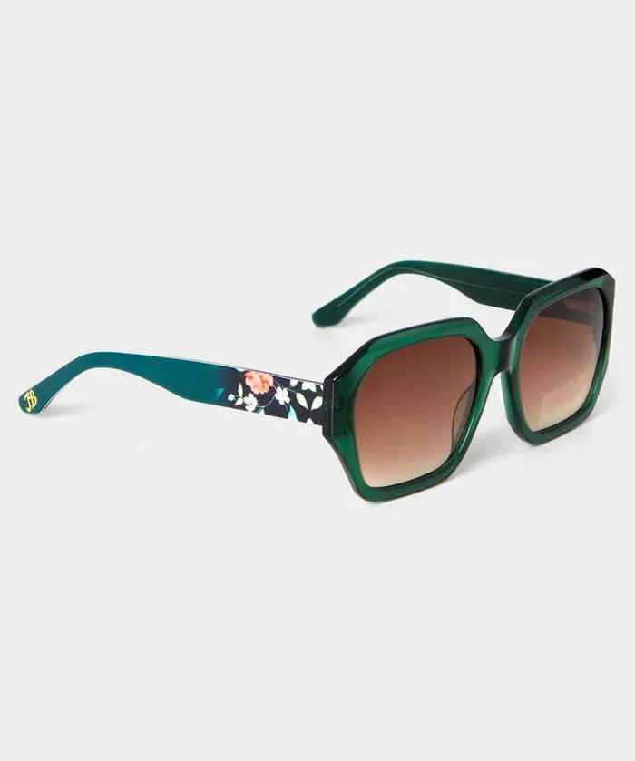 Women Joe Browns Forever Retro Sunglasses Green Multi Women Joe Browns Forever Retro Sunglasses Green Multi