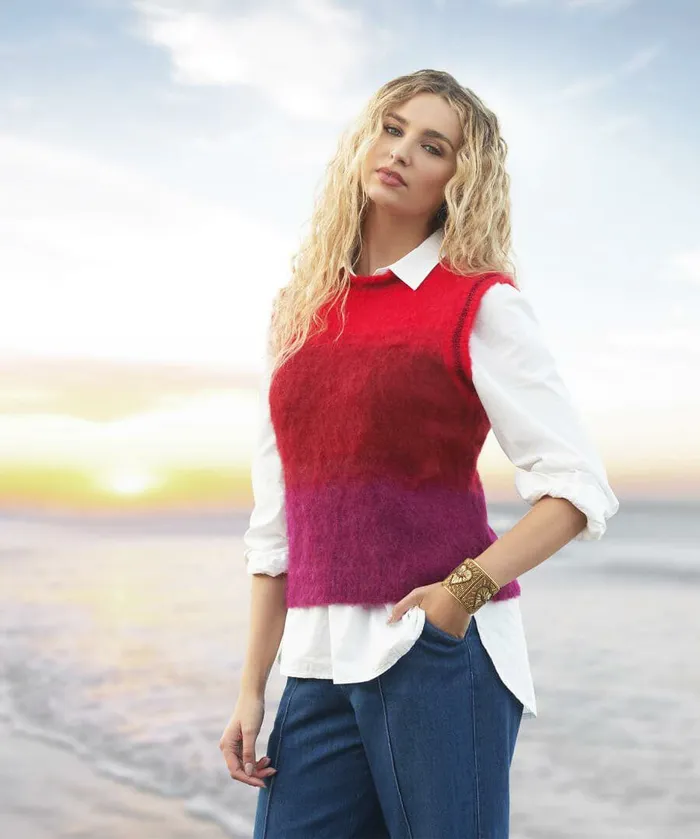 Women Joe Browns Ibiza Ombre Tank Top Red Women Joe Browns Ibiza Ombre Tank Top Red