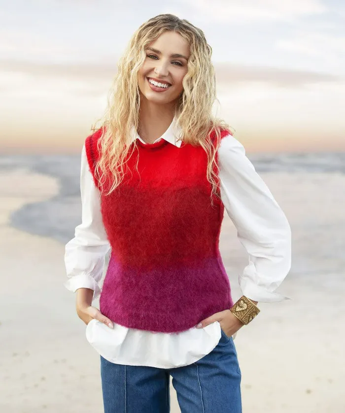 Women Joe Browns Ibiza Ombre Tank Top Red Women Joe Browns Ibiza Ombre Tank Top Red