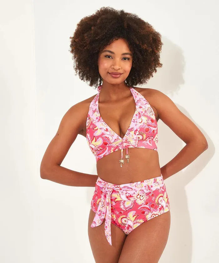 Women Joe Browns Malibu Beach Bikini Top Pink Multi Women Joe Browns Malibu Beach Bikini Top Pink Multi