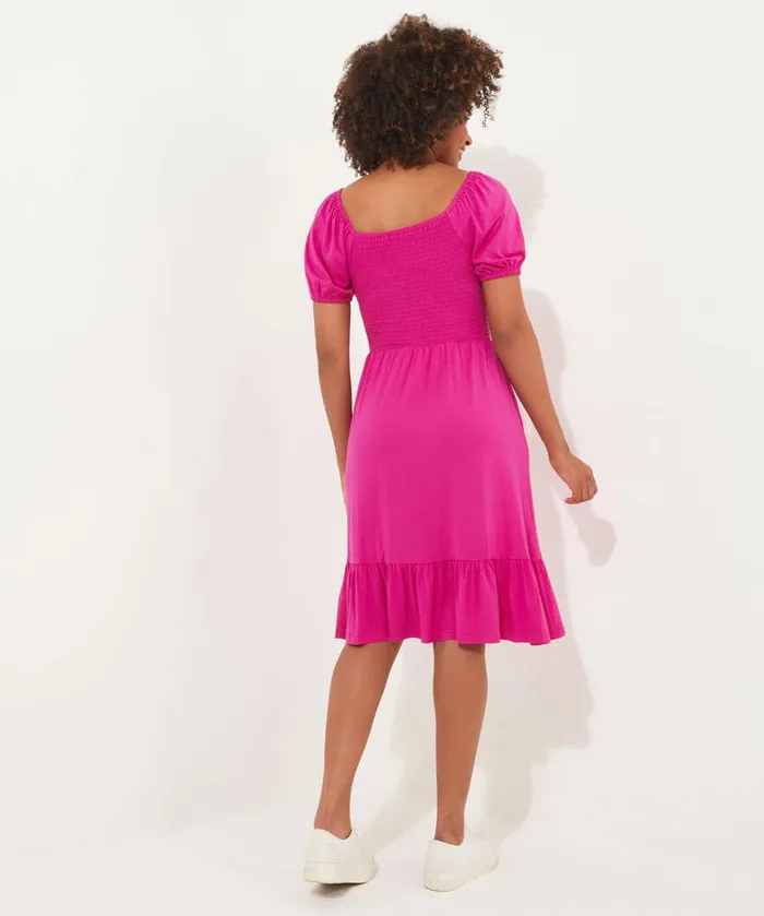 Women Joe Browns Mia Shirred Jersey Dress Pinkgreen Women Joe Browns Mia Shirred Jersey Dress Pinkgreen