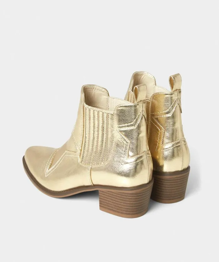 Women Joe Browns Night Star Western Boots Gold Women Joe Browns Night Star Western Boots Gold