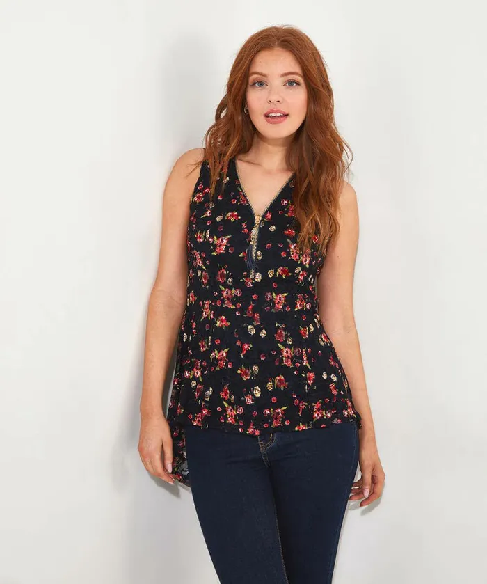 Women Joe Browns Pretty Zip Top Navy