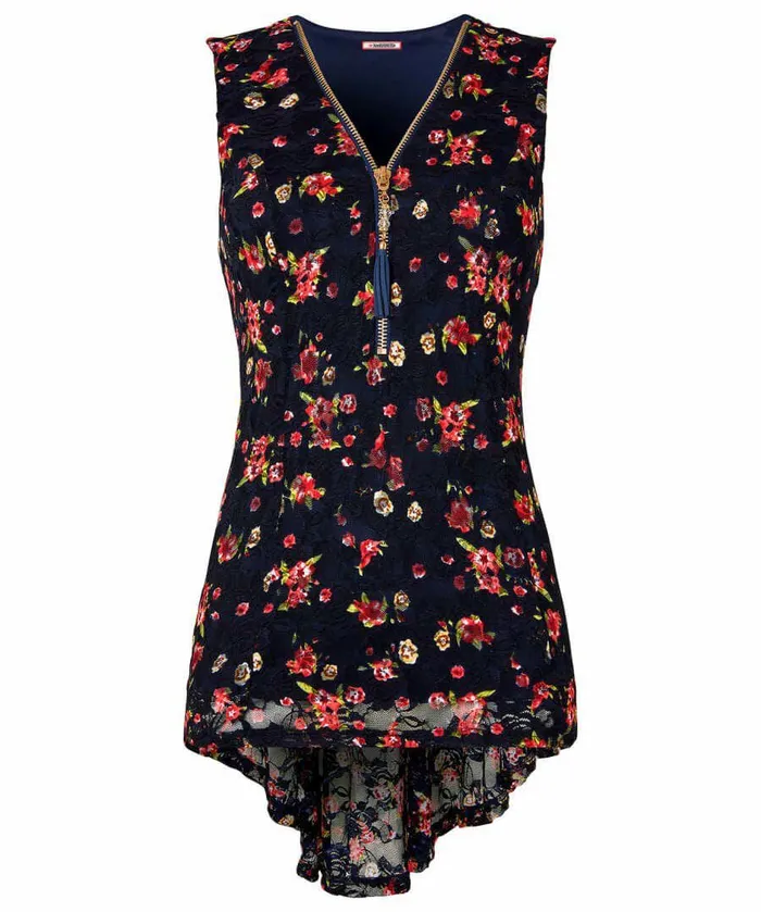 Women Joe Browns Pretty Zip Top Navy Women Joe Browns Pretty Zip Top Navy