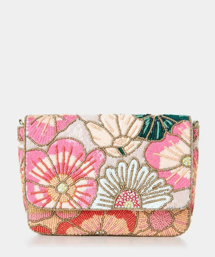 Women Joe Browns Spring Gardens Hand Beaded Bag Multi