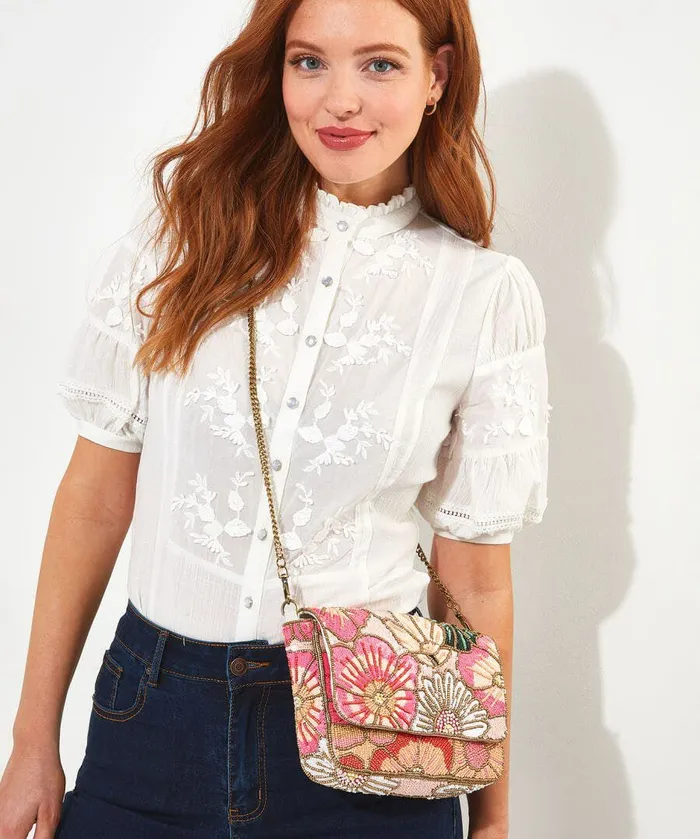 Women Joe Browns Spring Gardens Hand Beaded Bag Multi Women Joe Browns Spring Gardens Hand Beaded Bag Multi