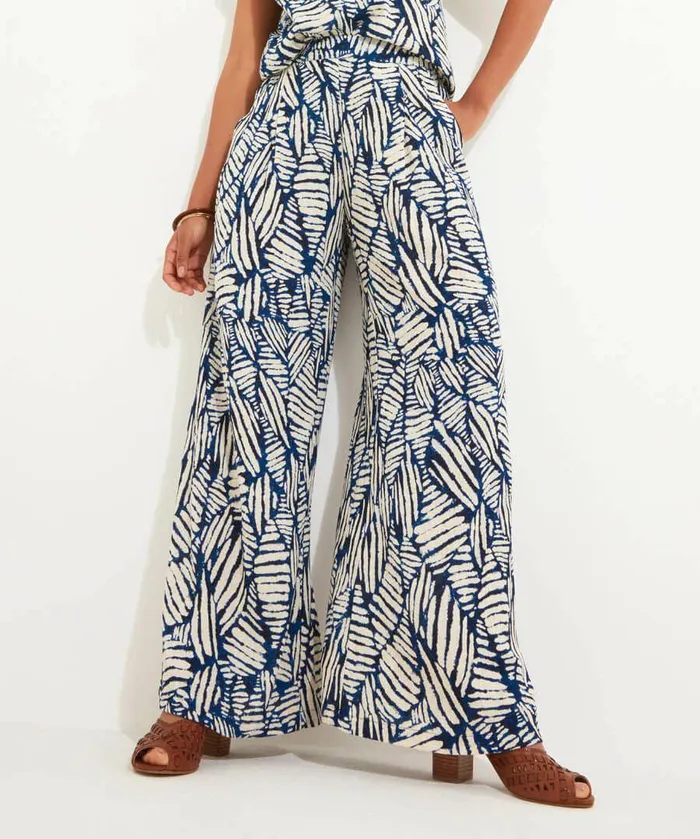 Women Joe Browns Summer Breeze Wide Leg Trousers Blue Women Joe Browns Summer Breeze Wide Leg Trousers Blue