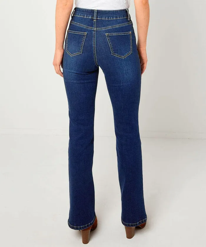 Women Joe Browns Western Bootcut Jeans Blue Women Joe Browns Western Bootcut Jeans Blue