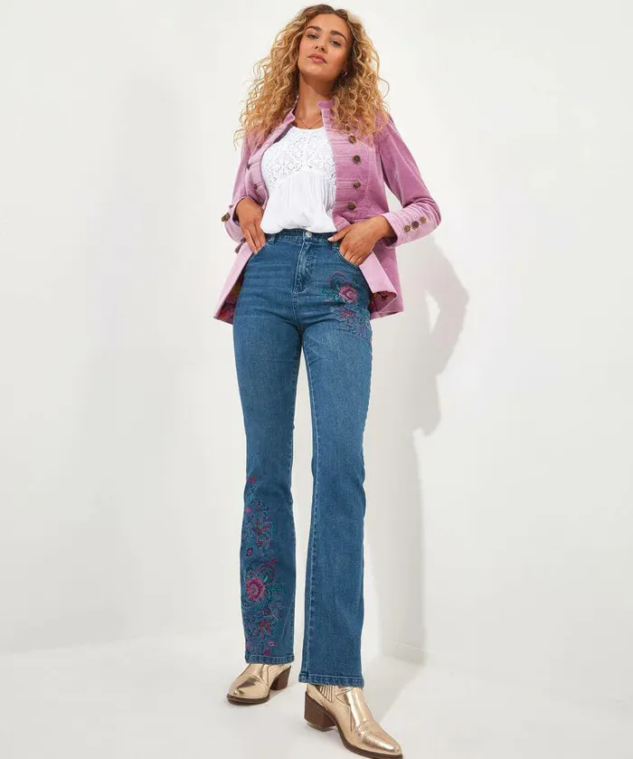 Women Joe Browns Winnie Embroidered Jeans Blue
