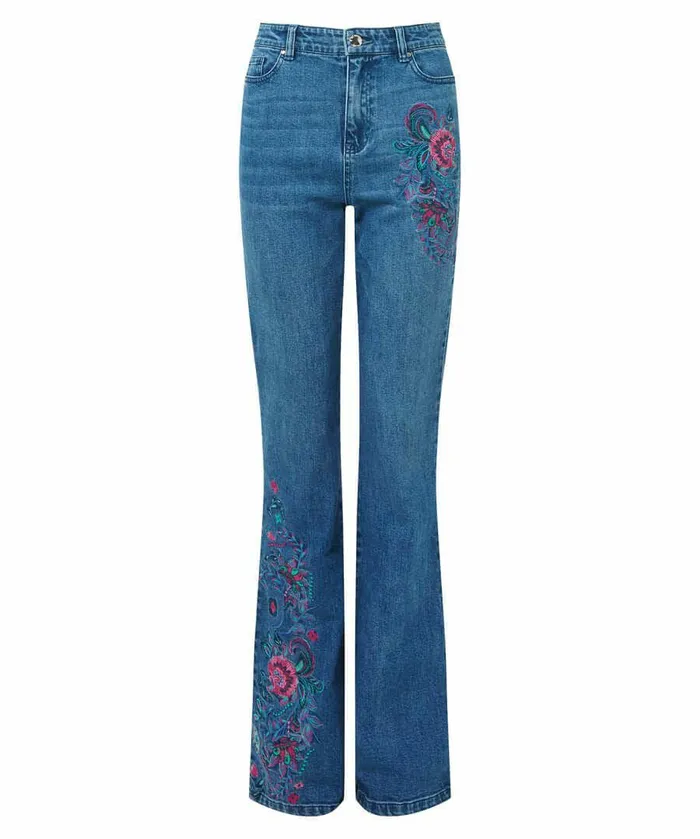 Women Joe Browns Winnie Embroidered Jeans Blue Women Joe Browns Winnie Embroidered Jeans Blue