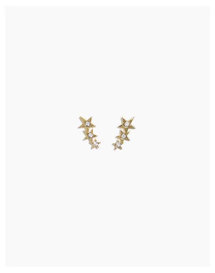 Women Katie Dean Jewelry Starburst Ear Crawlers Gold Madewell Earrings