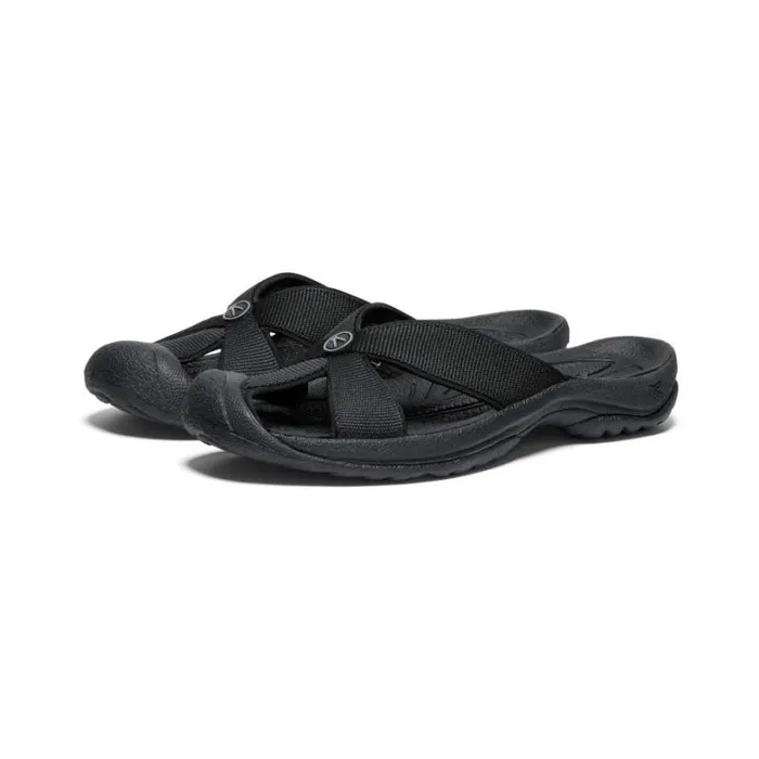 Women KEEN Casual Bali BlackSteel Grey Leather FlipFlop Women KEEN Casual Bali BlackSteel Grey Leather FlipFlop