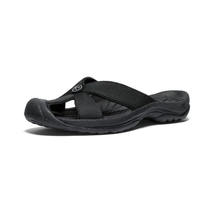 Women KEEN Casual Bali BlackSteel Grey Leather FlipFlop Women KEEN Casual Bali BlackSteel Grey Leather FlipFlop