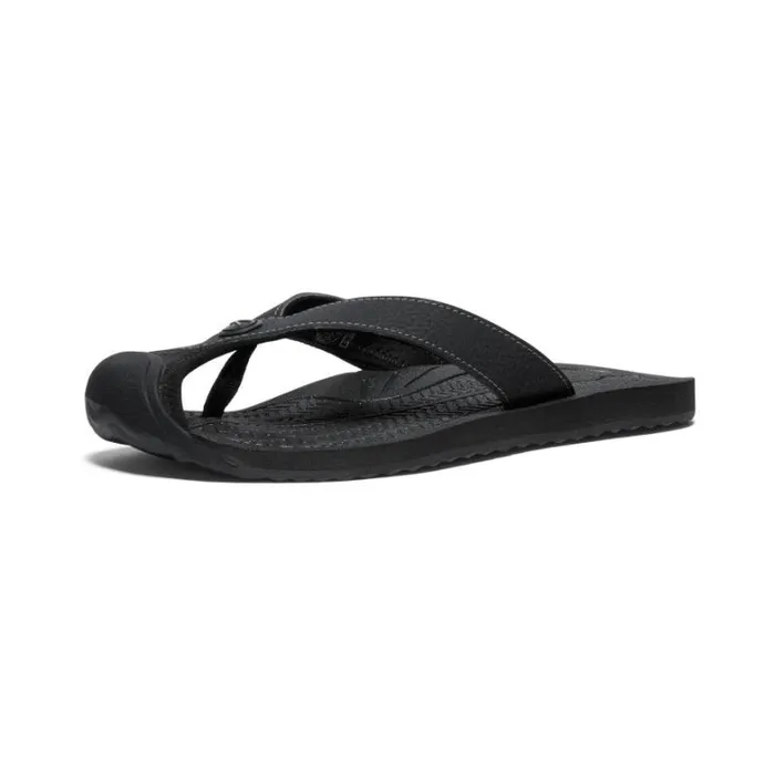 Women KEEN Casual Barbados BlackSteel Grey Leather FlipFlop Women KEEN Casual Barbados BlackSteel Grey Leather FlipFlop