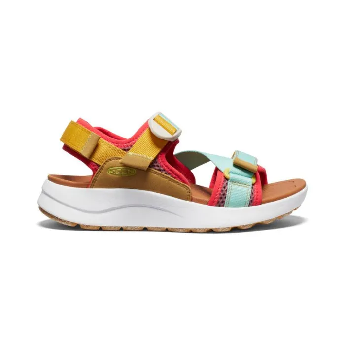 Women KEEN Casual Elle Sport Backstrap Golden YellowLichen Sandal