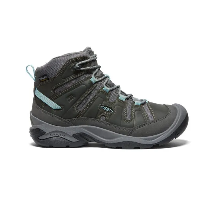 Women KEEN Hike Circadia Waterproof Boot Wide Steel GreyCloud Blue
