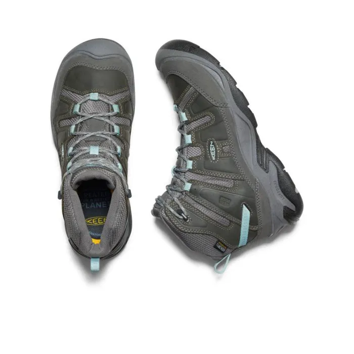 Women KEEN Hike Circadia Waterproof Boot Wide Steel GreyCloud Blue Women KEEN Hike Circadia Waterproof Boot Wide Steel GreyCloud Blue