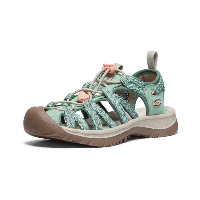 Women KEEN Hike Whisper Granite GreenPeach Parfait Closed Toe Sandal Women KEEN Hike Whisper Granite GreenPeach Parfait Closed Toe Sandal