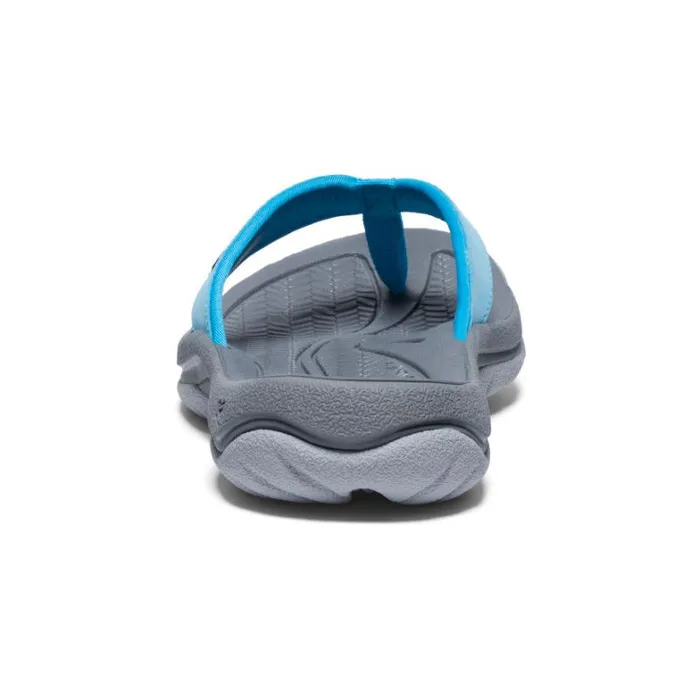 Women KEEN Sandals Kona Flip Blue AtollBlue Danube Leather FlipFlop Women KEEN Sandals Kona Flip Blue AtollBlue Danube Leather FlipFlop