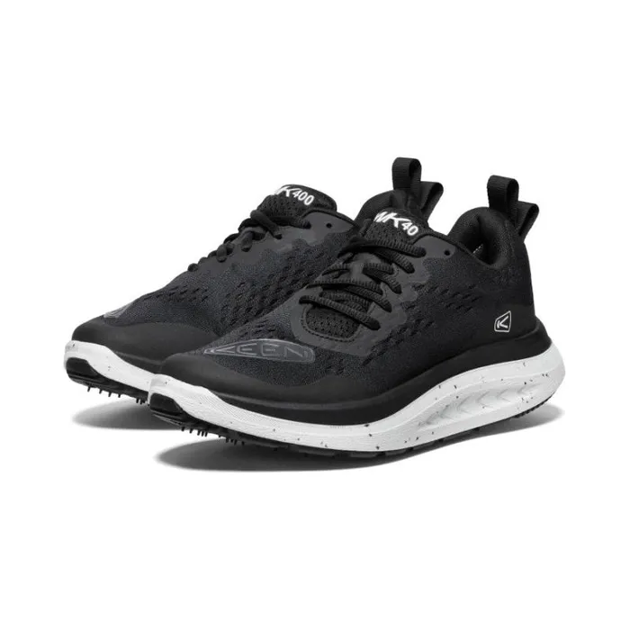 Women KEEN Shoes WK400 BlackWhite Leather Walking Shoe Women KEEN Shoes WK400 BlackWhite Leather Walking Shoe