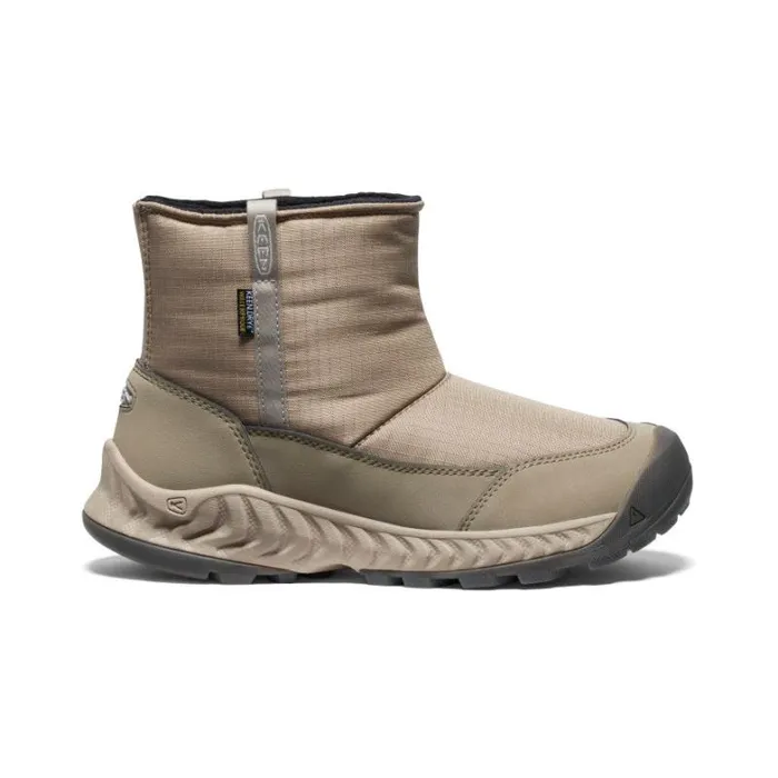 Women KEEN SlipOns Hood NXIS Pull On Waterproof Brown Boot