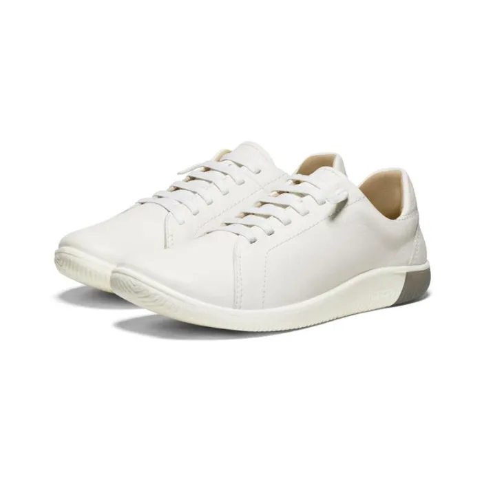 Women KEEN SlipOns White Leather Sneakers 8211 KNX Lace