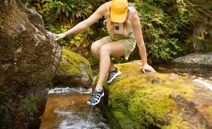 Women KEEN Water Astoria West Sandal TerrazzoGranite Green Closed Toe Sandal Women KEEN Water Astoria West Sandal TerrazzoGranite Green Closed Toe Sandal