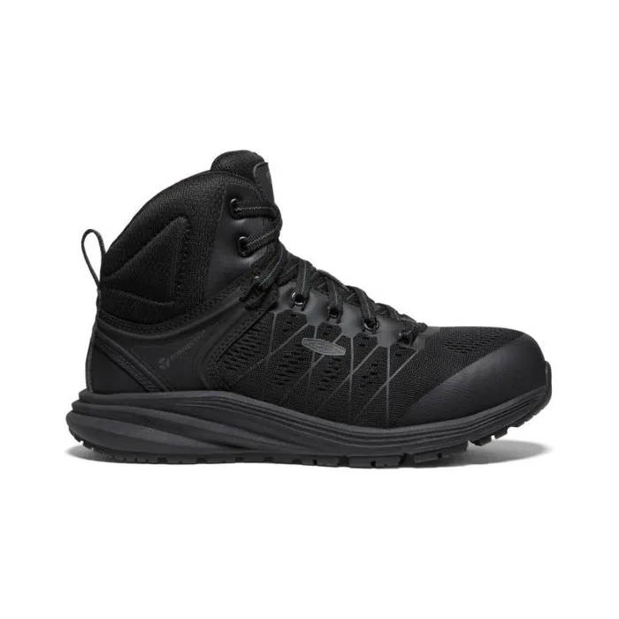 Women KEEN Work Boots and Shoes Black Work Sneakers 8211 Vista Energy Mid Int Met