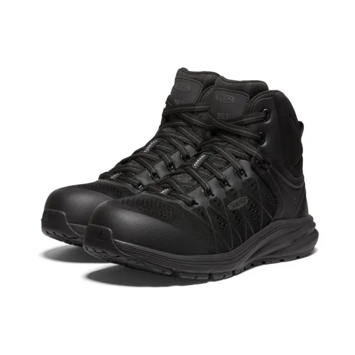 Women KEEN Work Boots and Shoes Black Work Sneakers 8211 Vista Energy Mid Int Met Women KEEN Work Boots and Shoes Black Work Sneakers 8211 Vista Energy Mid Int Met