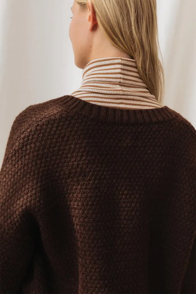 Women Knits Women 8211 Ballycastle 8211 Coffee TWOTHIRDS Knits