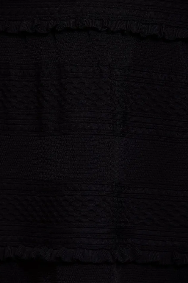 Women Knitwear Needle and Thread Textured Knit Sleeveless Mini Dress Black