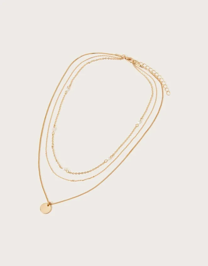 Women Layered Chain Necklace Monsoon Jewellery and Hair