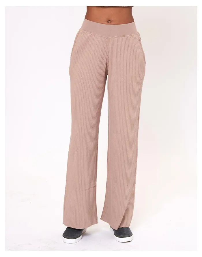 Women LEIMERE ROSEWOOD RIBBED PANT Tan Madewell Sweatshirts and Sweatpants