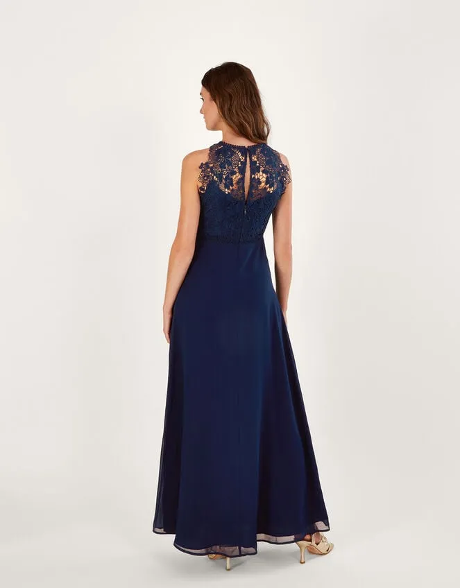 Women Lena Lace Maxi Dress Blue Monsoon Occasionwear