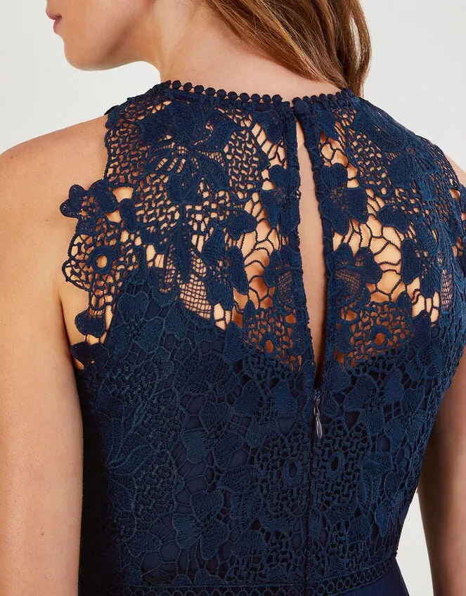 Women Lena Lace Maxi Dress Blue Monsoon Occasionwear