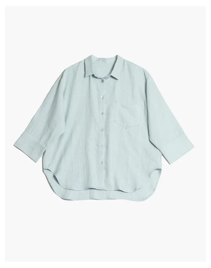 Women LERA Linen Summer Shorts Set Aqua Blue Madewell Pajamas Women LERA Linen Summer Shorts Set Aqua Blue Madewell Pajamas
