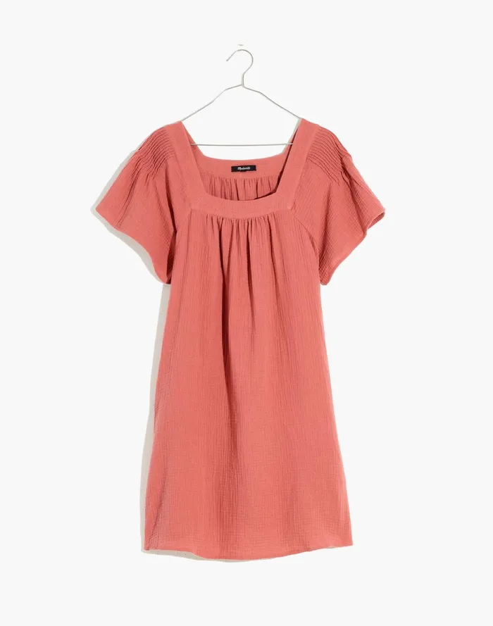 Women Lightspun Butterfly Square Neck Mini Dress Vintage Quartz Madewell Dresses Women Lightspun Butterfly Square Neck Mini Dress Vintage Quartz Madewell Dresses