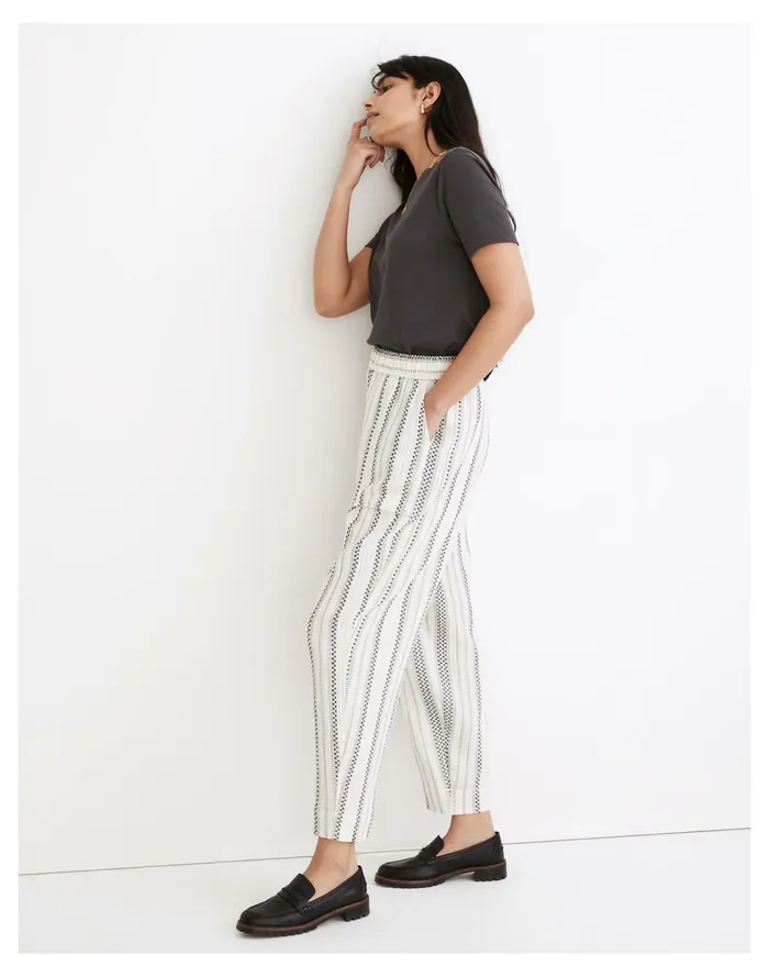 Women Lightspun Pull On Balloon Pants Antique Cream Madewell Pants Women Lightspun Pull On Balloon Pants Antique Cream Madewell Pants