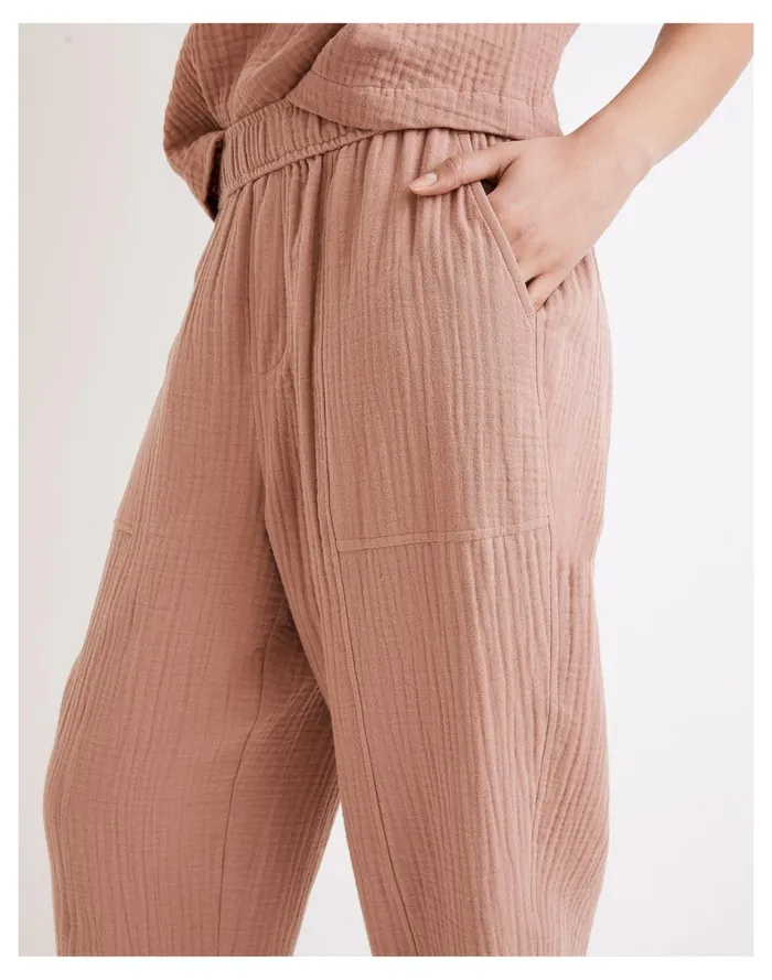 Women Lightspun Pull On Balloon Pants Faded Mauve Madewell Pants Women Lightspun Pull On Balloon Pants Faded Mauve Madewell Pants