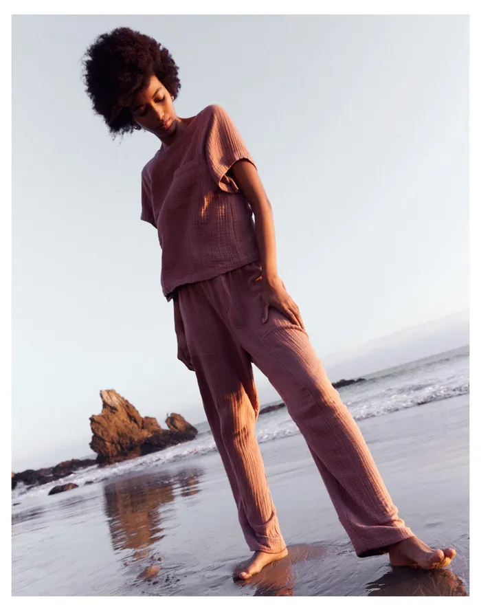 Women Lightspun Pull On Balloon Pants Faded Mauve Madewell Pants Women Lightspun Pull On Balloon Pants Faded Mauve Madewell Pants
