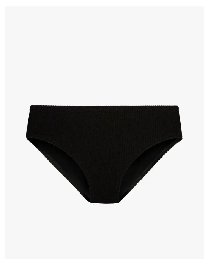 Women LIVELY Ruched High Waist Bikini Bottom Black Madewell Swim Women LIVELY Ruched High Waist Bikini Bottom Black Madewell Swim
