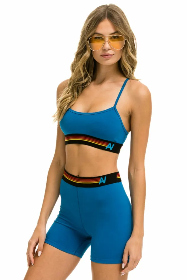 Women LOGO ADJUSTABLE BRALETTE 8211 CARIBBEAN Aviator Nation SportsBras Women LOGO ADJUSTABLE BRALETTE 8211 CARIBBEAN Aviator Nation SportsBras
